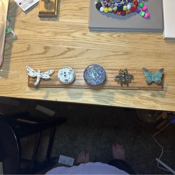 Decorative Insect and Moon Wall Hooks Storage & Organization